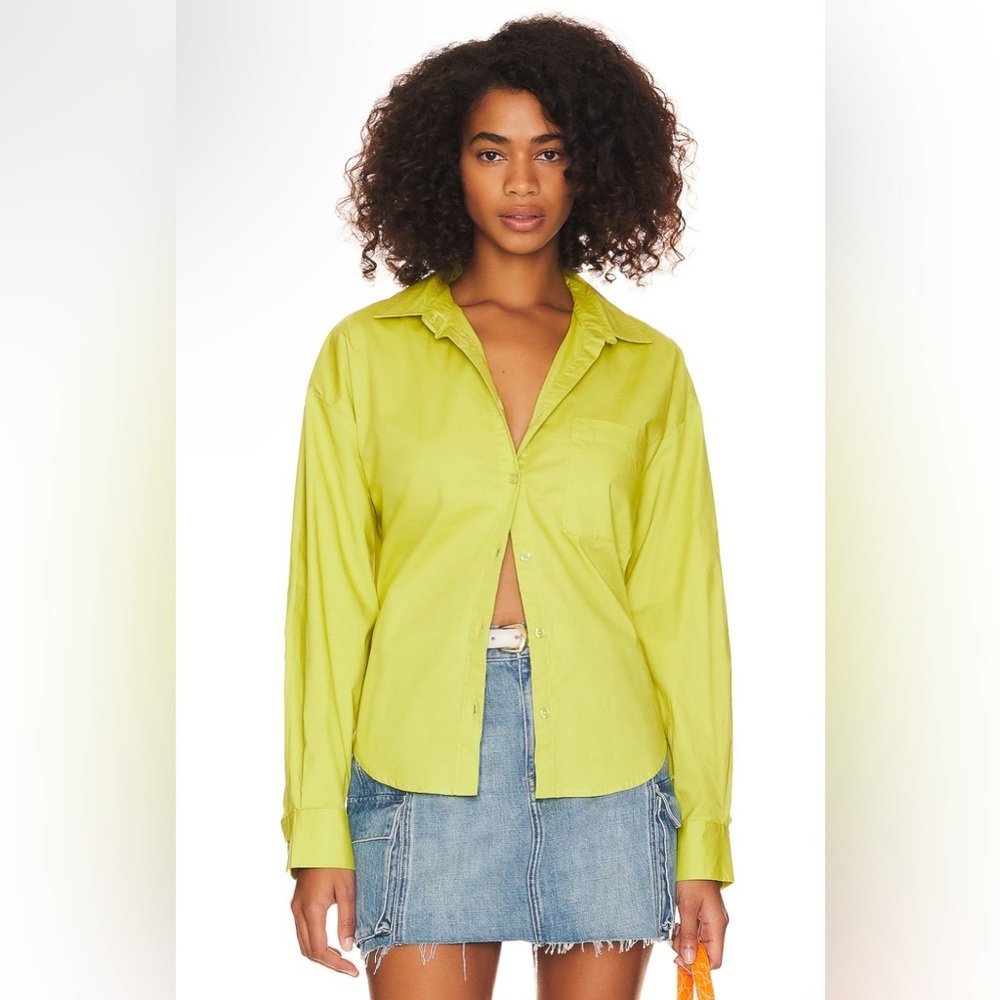 NWT PISTOLA Sloane Button Up Shirt in Margarita Size Small